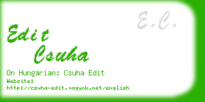 edit csuha business card